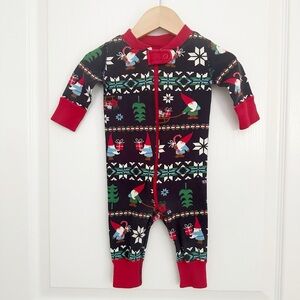 Hanna Andersson | Gnome Sweet Gnome Holiday Zip Sleeper Pajamas 0-6 months